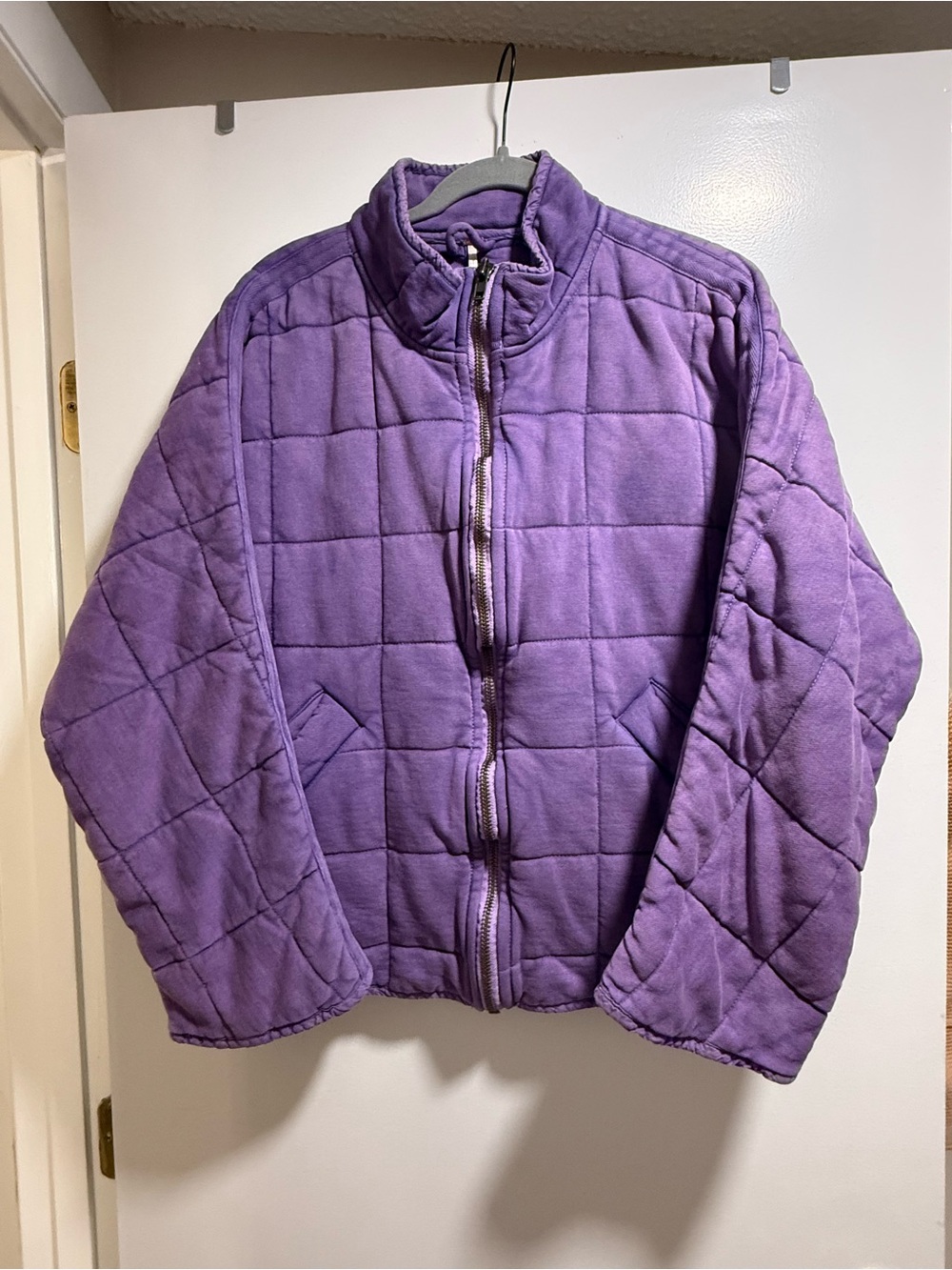 Free People Dolman Quilted jacket in Moonberry